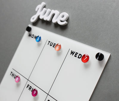 Acrylic Fridge Calendar