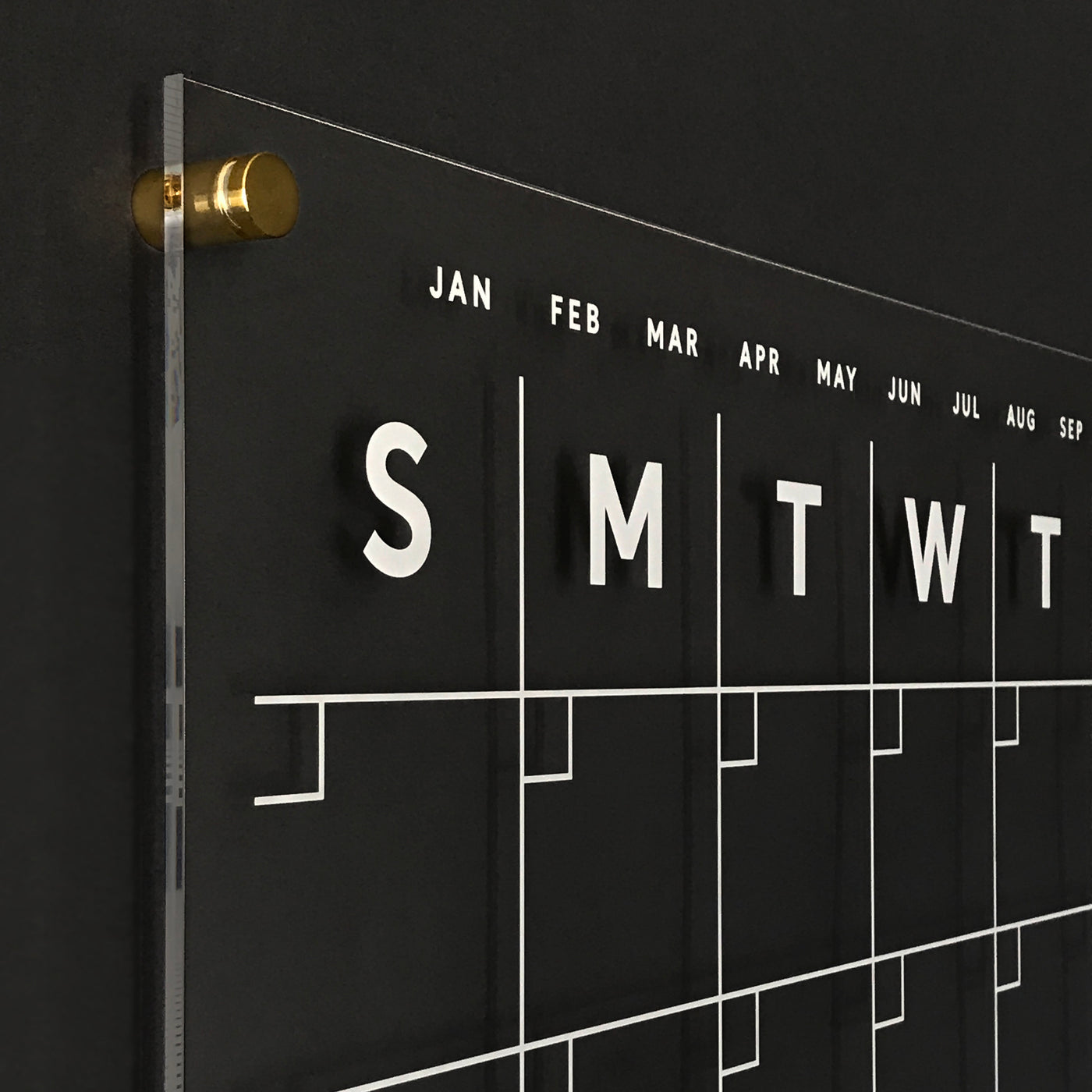 Acrylic Calendar with customizable bottom sections