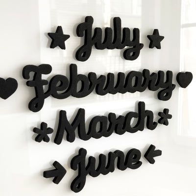 Magnetic Fridge Calendar - Rows