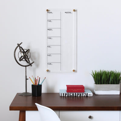 Acrylic Calendar - Dry Erase Calendar for wall